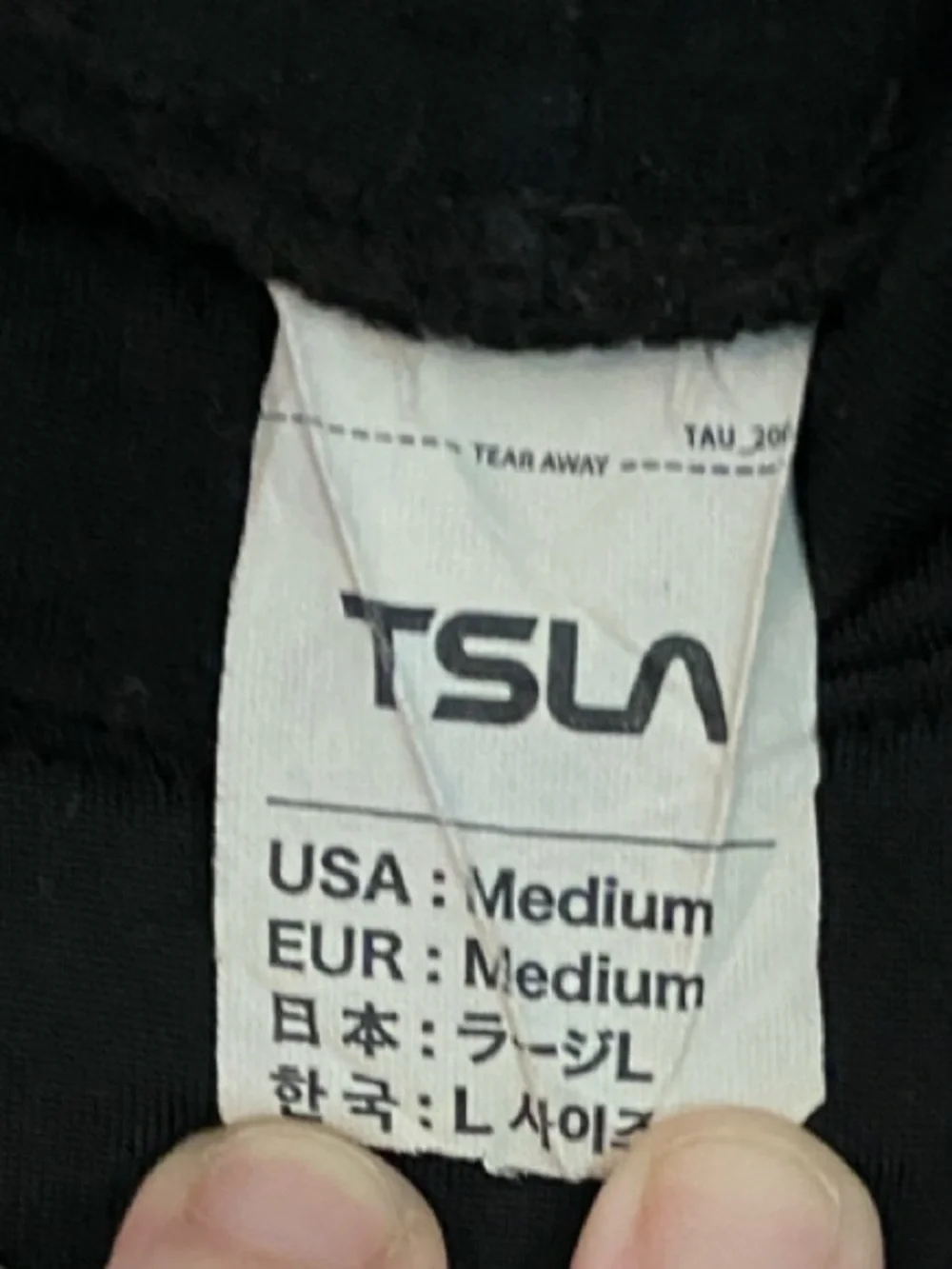 Tesla Black Men’s Long Sleeve Swim Rash Guard with Gray Piping